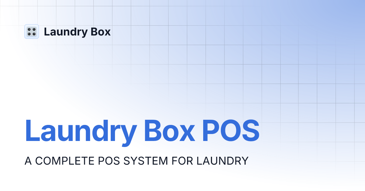 Laundry Box POS Laundry Box